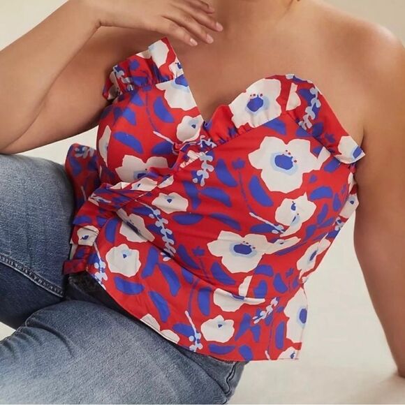 New Anthropologie Hutch Ruffle top size 8 
NWOT never worn before 
Zip on side - Picture 1 of 9